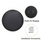 Modern Round Bathroom Wall Mirror with Metal Frame and HD Glass for Bedroom or Hallway